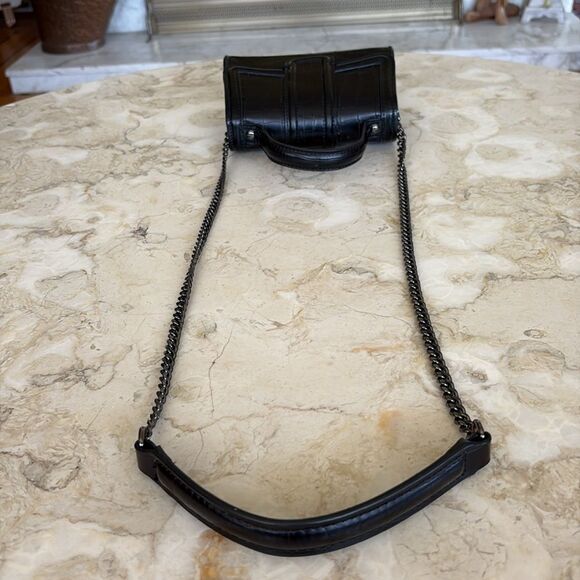 Zara Croc Embossed Vegan Leather Mini City Satchel Shoulder Bag - Picture 11 of 15